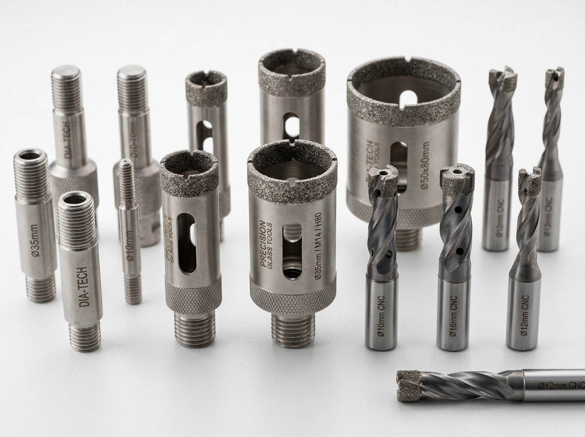 Sintered Diamond Glass Core Drills & CNC Milling Bits